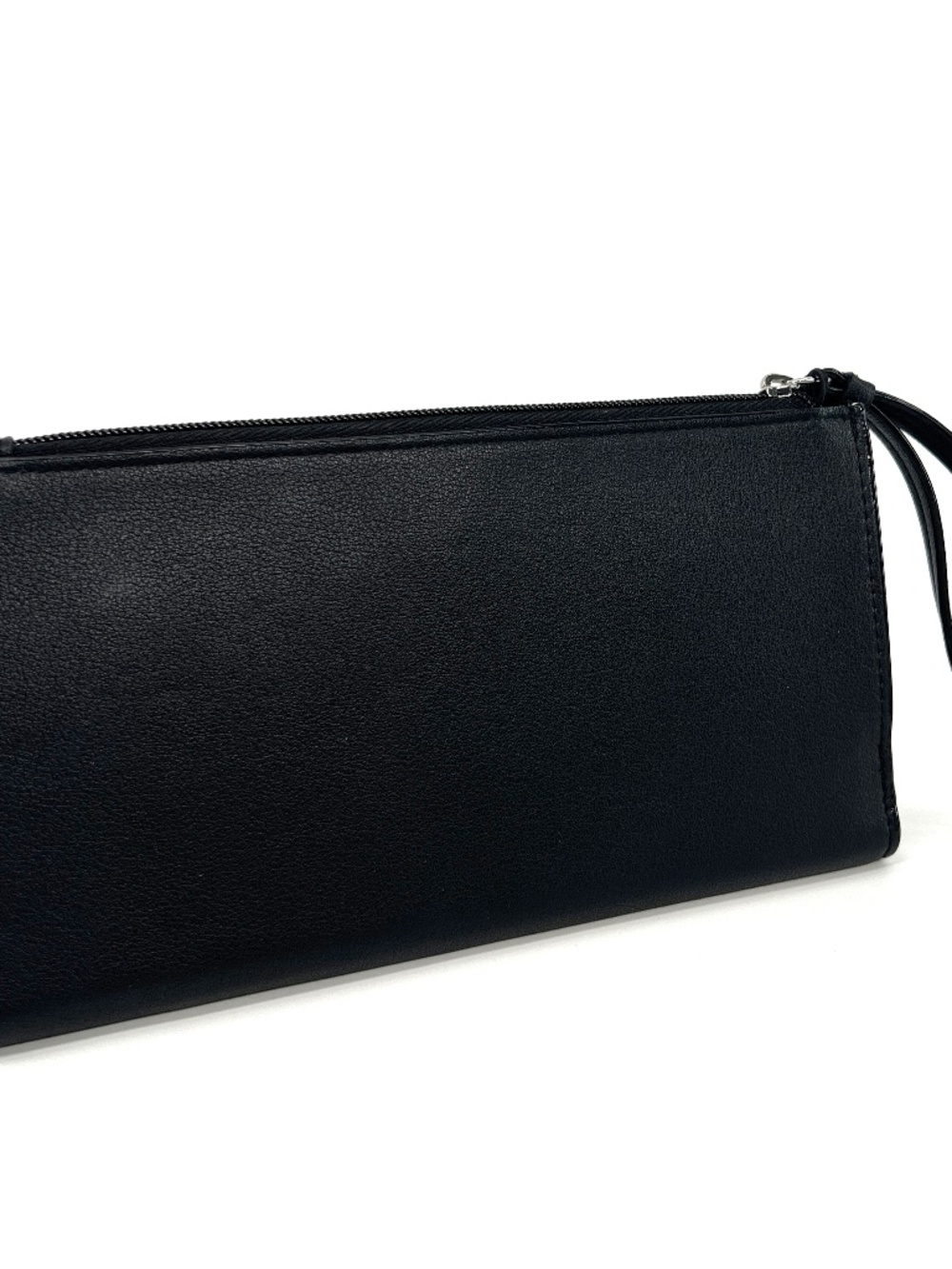 Victoria's Secret Black Rows of Silver Eyelets Stud Faux Leather Wristlet Wallet - Picture 4 of 4